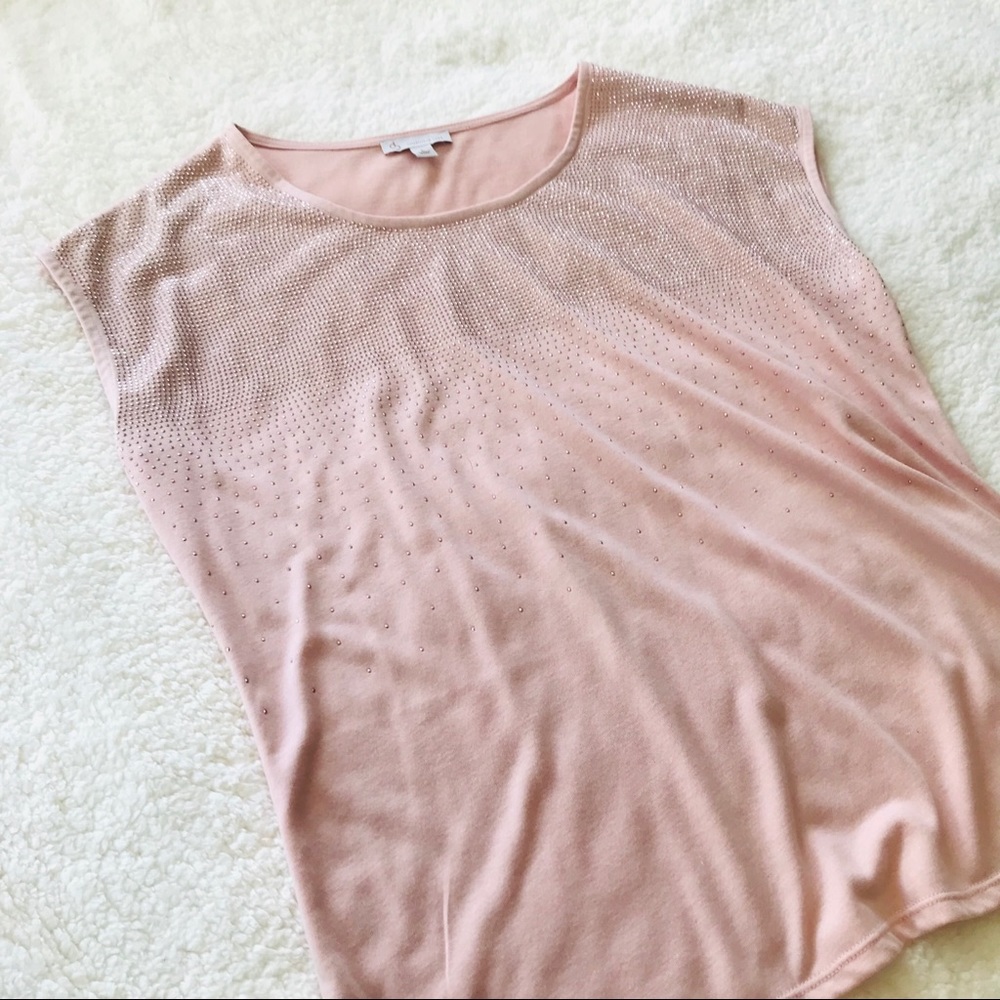 Dress Barn Shirt Top Rose Gold